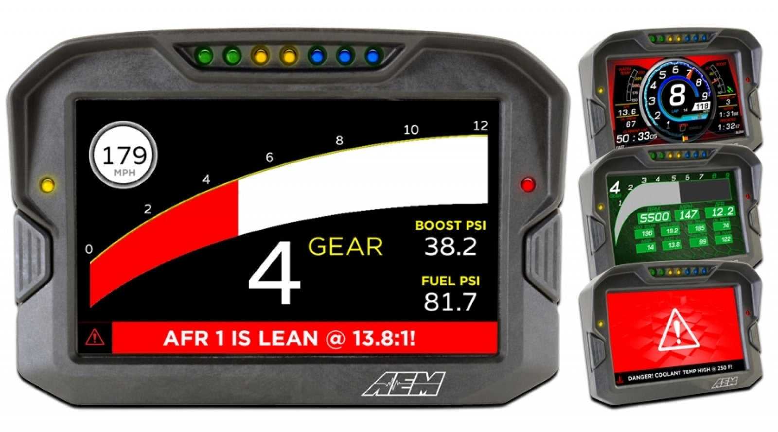 AEM Electronics, AEM 30-5700 CD-7 Carbon Digital Racing Dash Display - Non-Logging / Non-GPS