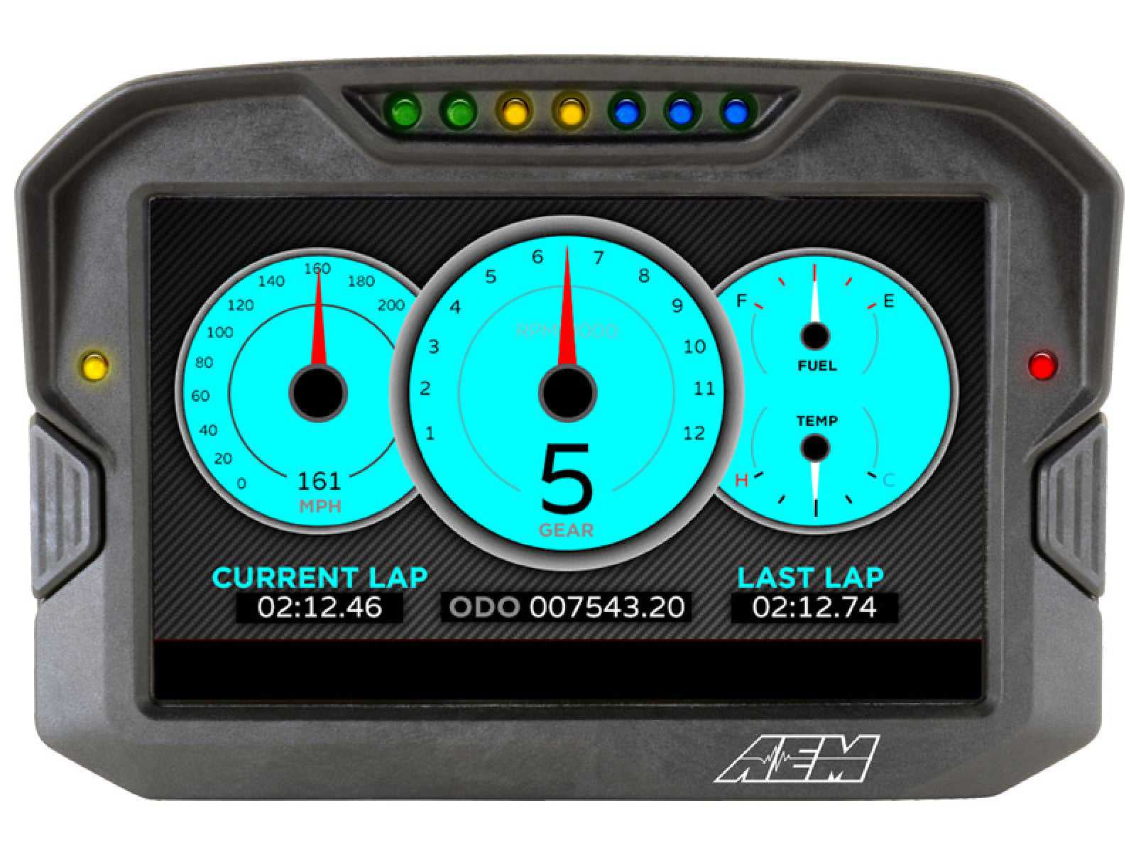 AEM Electronics, AEM 30-5700 CD-7 Carbon Digital Racing Dash Display - Non-Logging / Non-GPS