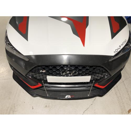 APR Performance, APR Carbon Fiber Splitter Hyundai Veloster N-Line [w/ Rods] (2019-2020) CW-600019