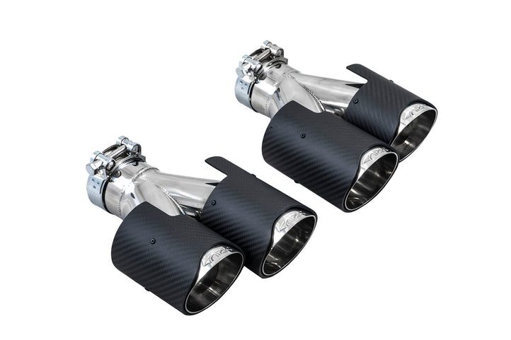 ARK Performance, ARK 3.5" Universal Slip-On Dual Tips - Acier inoxydable ou fibre de carbone