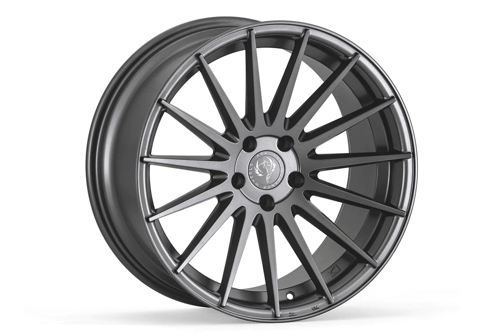 ARK Performance, ARK ARK-225S Roue monobloc coulée (19X8.5 5X114.3 35ET) Hyper Silver / Matte Gunmetal / Black Metallic Chrome