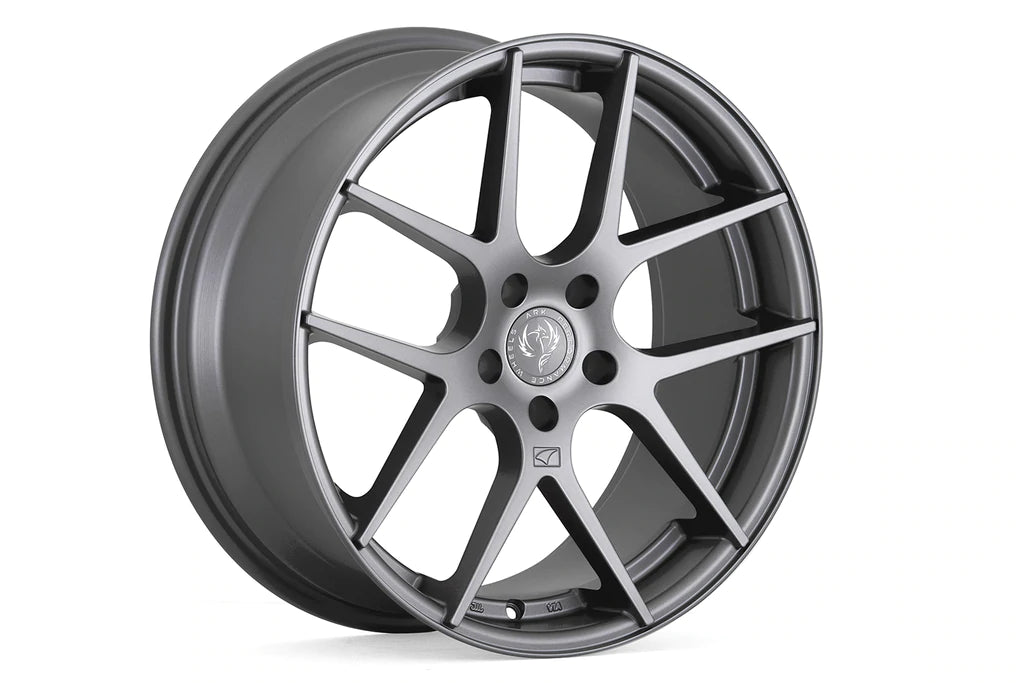 ARK Performance, ARK ARK-287L Roue monobloc coulée (19X8.5 5X114.3 35ET) Hyper Silver / Matte Gunmetal / Black Metallic Chrome