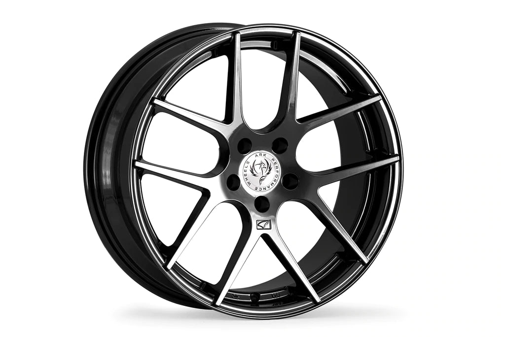 ARK Performance, ARK ARK-287L Roue monobloc coulée (19X9.5 5X114.3 15ET) Hyper Silver / Matte Gunmetal / Black Metallic Chrome