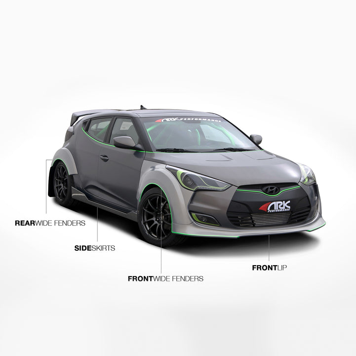 ARK Performance, ARK C-FX Body Kit Hyundai Veloster (2012-2017) [Fibre de verre] FGVN-0703