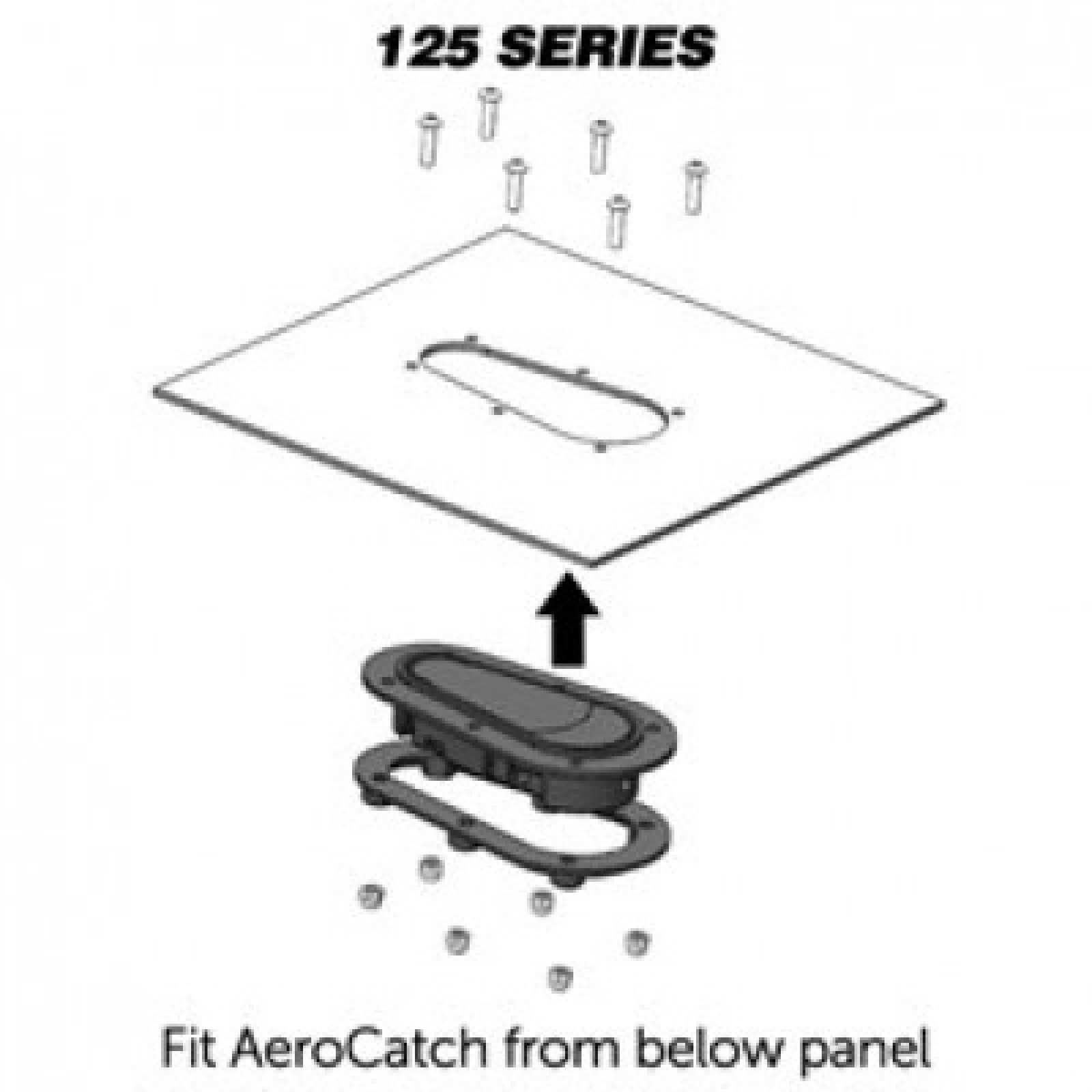 AeroCatch, AeroCatch 125-4100 (sous le panneau) Xtreme Series Locking Hood Pins