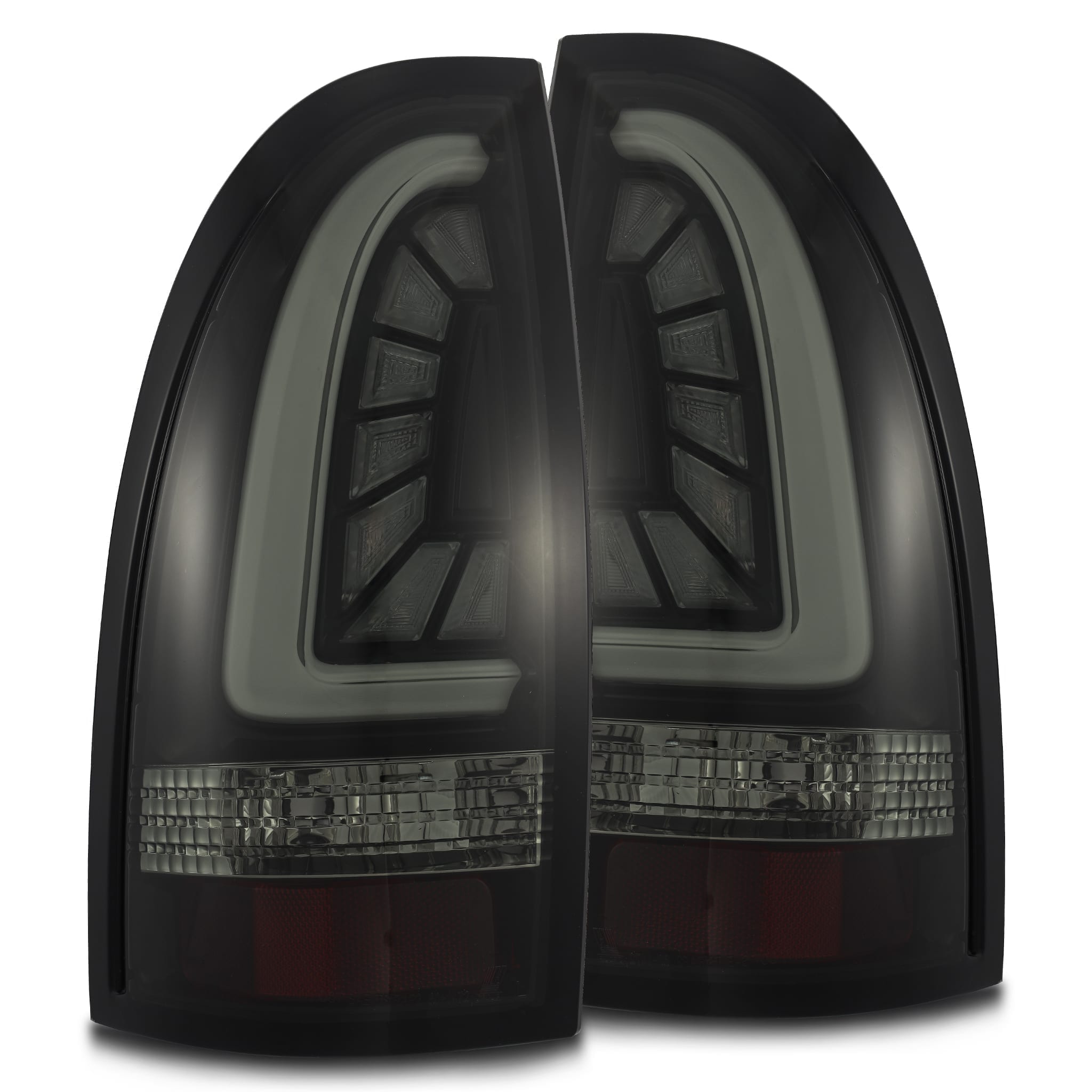 AlphaRex, AlphaRex Feux arrière Toyota Tacoma (2005-2015) Pro Series LED - Jet Black / Red Smoke