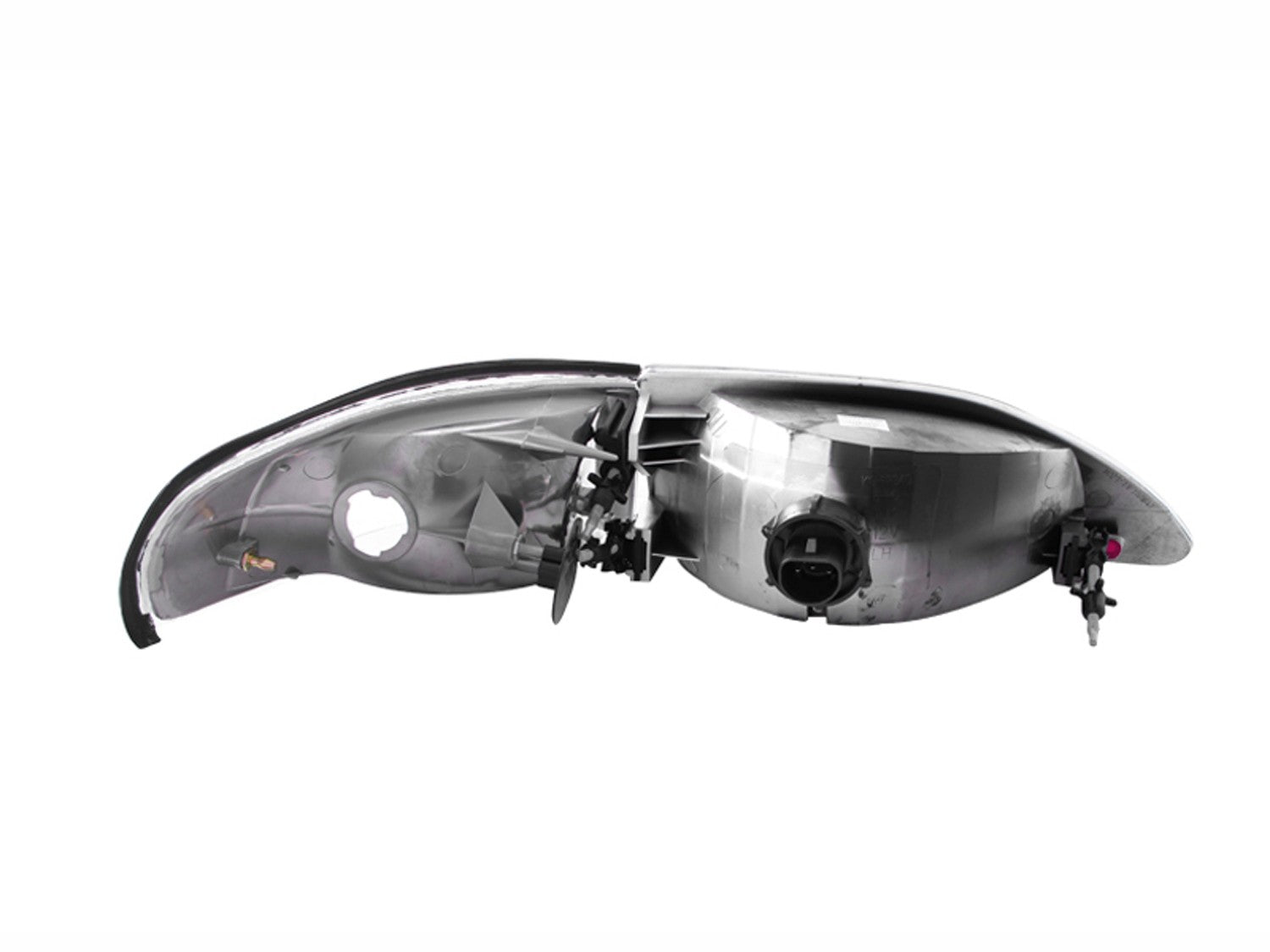 ANZO USA, Anzo Crystal Headlights Ford Mustang (94-98) [Boîtier chromé avec éclairage d'angle - 2 PC] 121262