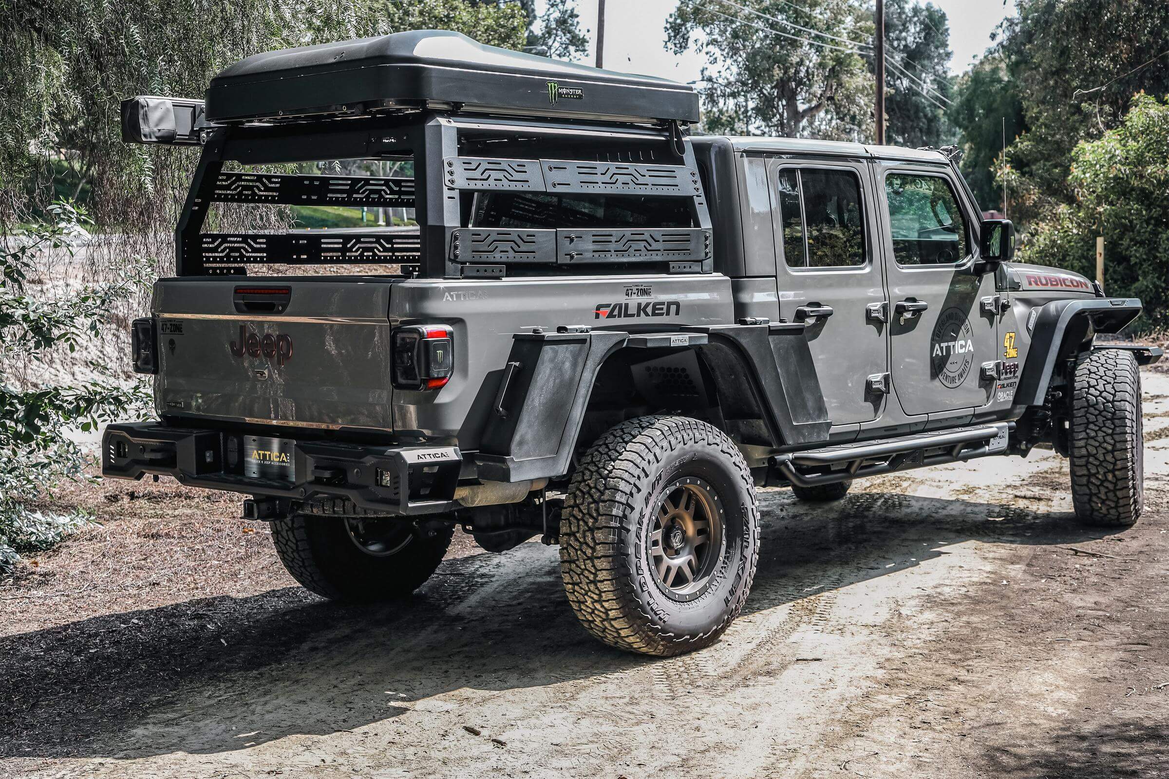 Attica 4x4, Attica 4x4 Bed Rack Jeep Gladiator JT (2019-2023) Overlander - Frontier Series