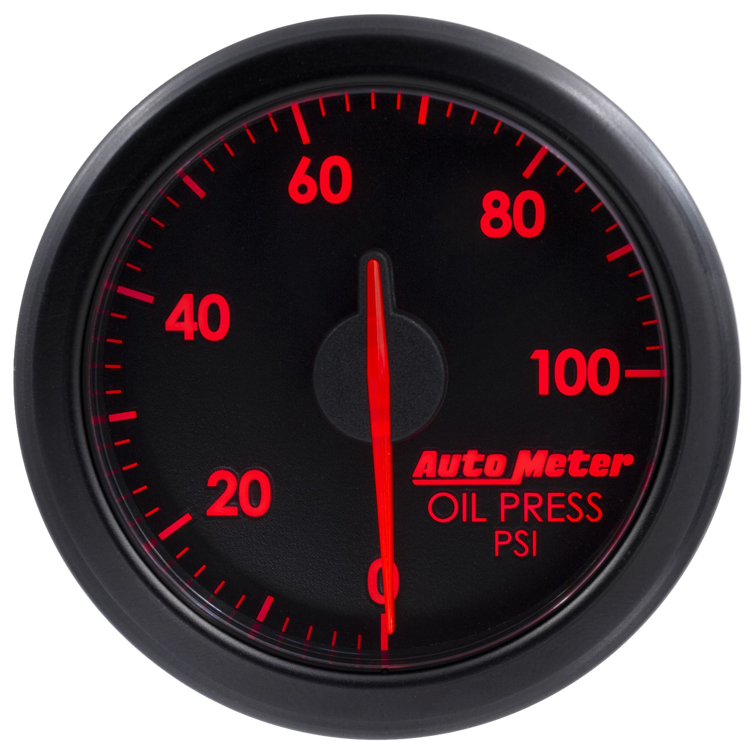 Autometer, AutoMeter Airdrive Air-Core Oil Pressure Gauge (2-1/16", 0-100 PSI) Noir / Argent