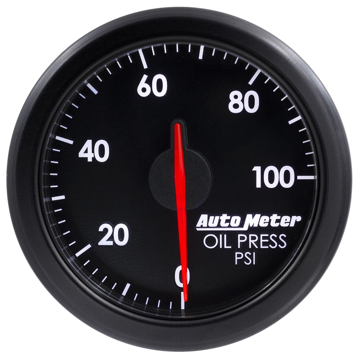 Autometer, AutoMeter Airdrive Air-Core Oil Pressure Gauge (2-1/16", 0-100 PSI) Noir / Argent