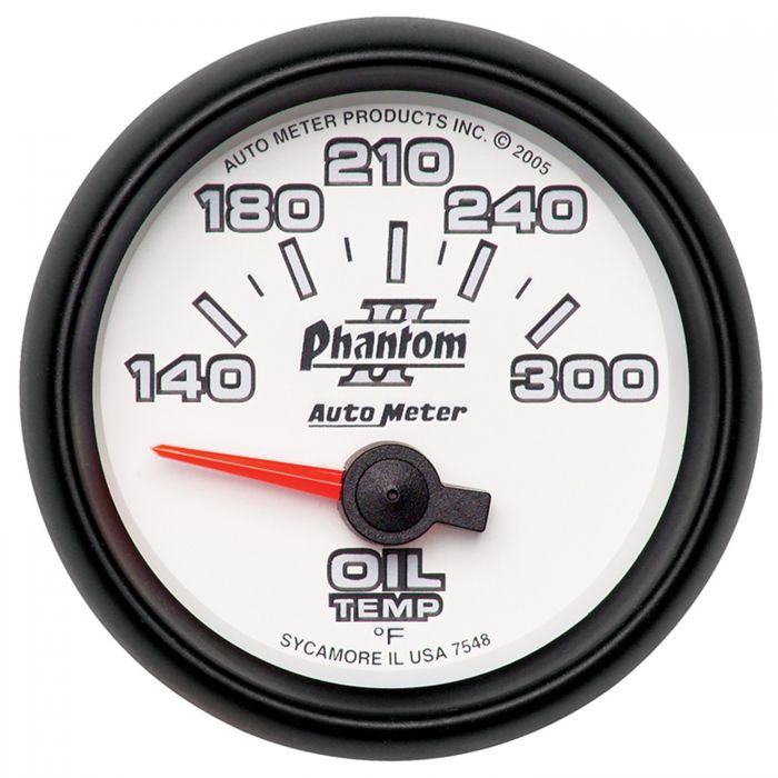 Autometer, Autometer Phantom II Series Air-Core Oil Temperature Gauge (2-1/16") 7548