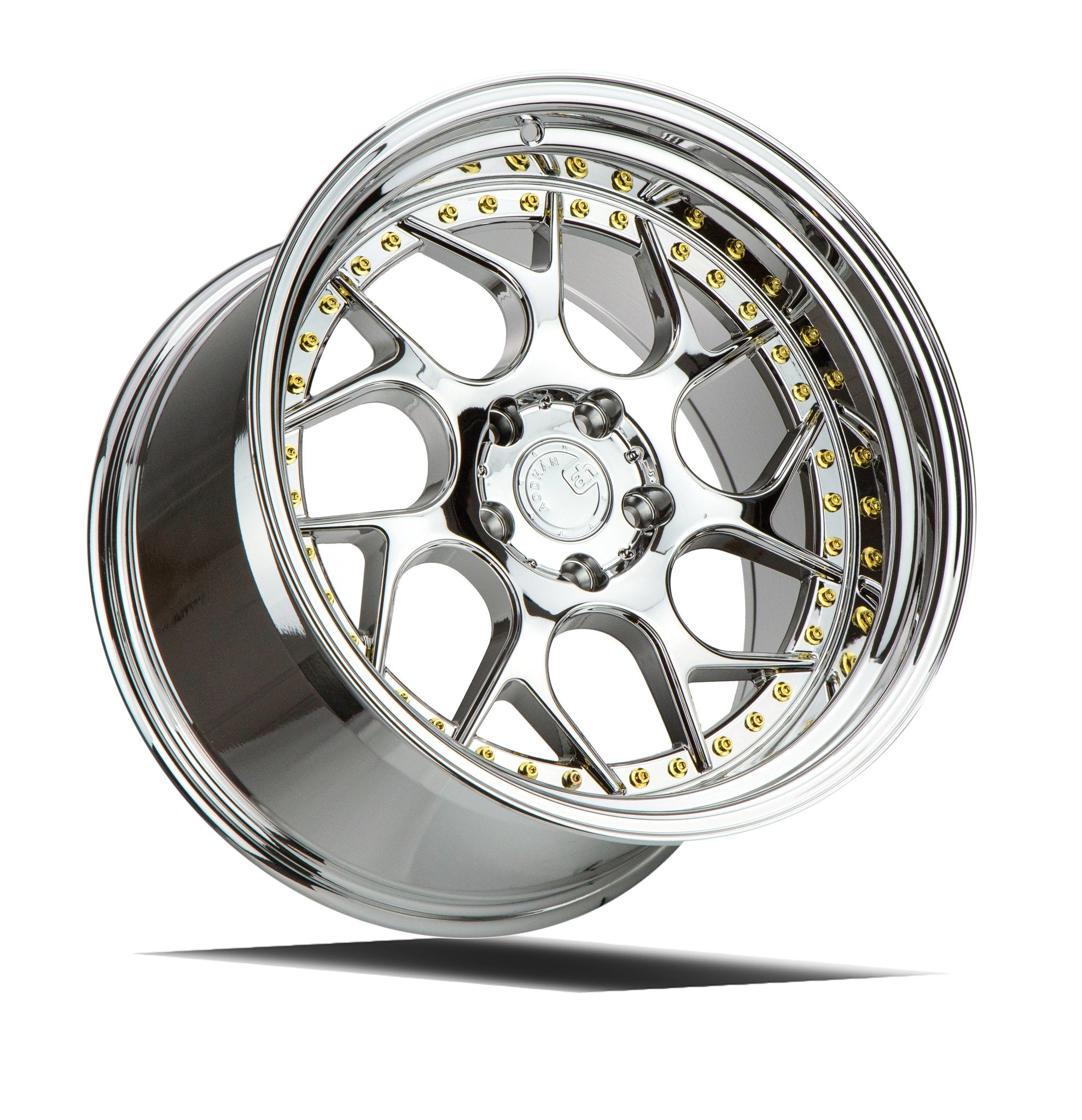 Aodhan, Roues Aodhan DS01 (19x10.5 5x114.3 +15 Offset) Noir / Chrome / Or