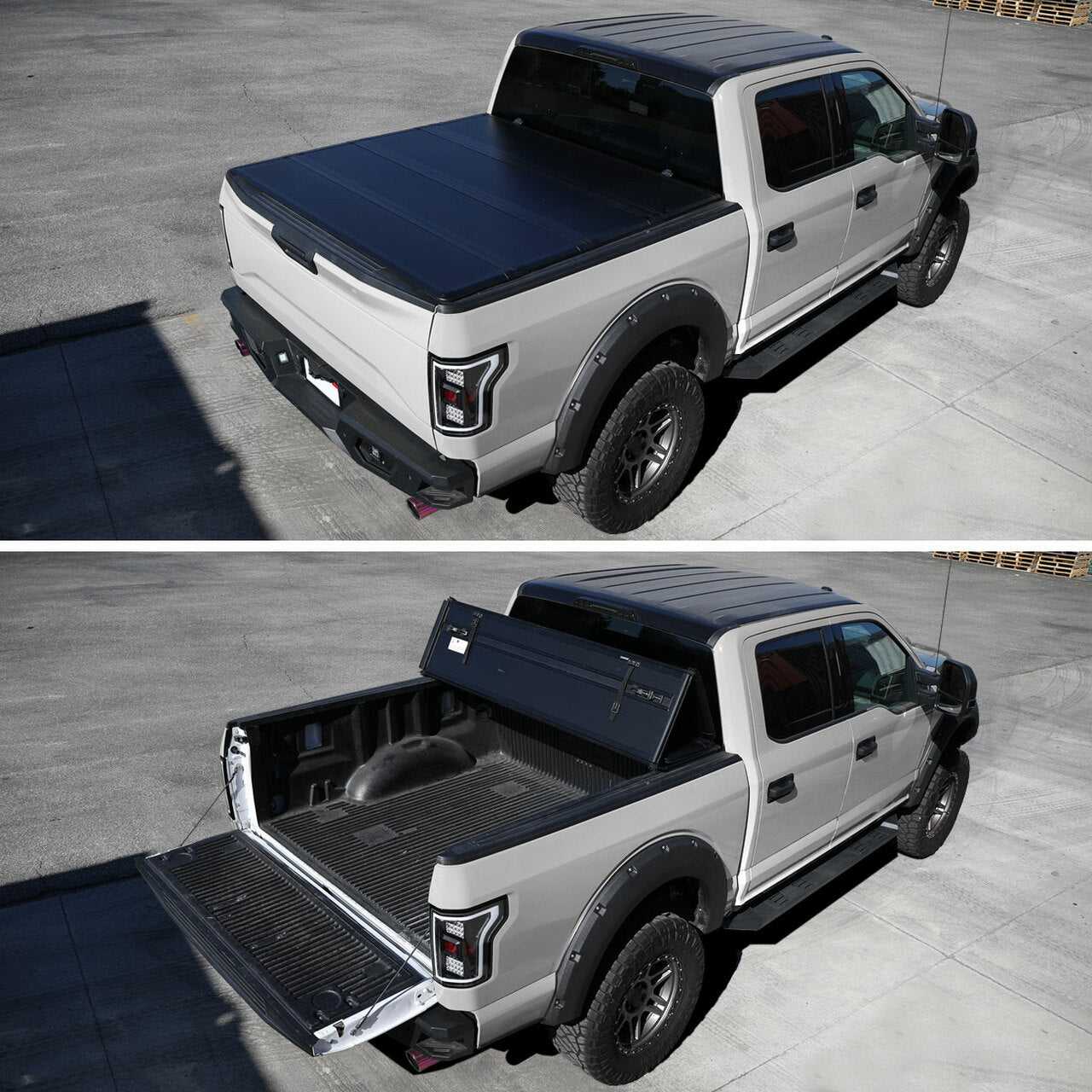 Spec-D Tuning, Spec-D Tonneau Cover Nissan Titan (04-20) Pour Caisse 6' 7" ou 5' 7" Verrouillage Quadruple Pliage